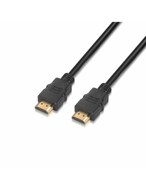 Cable HDMI 2.0 4K Aisens A120-0119/ HDMI Macho - HDMI Macho/ 1m/ Certificado/ Negro