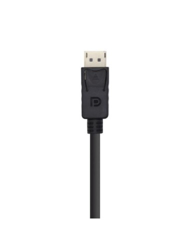 Cable DisplayPort 1.2 4K Aisens A124-0387/ DisplayPort Macho - DisplayPort Macho/ Hasta 5W/ 2300Mbps/ 5m/ Negro