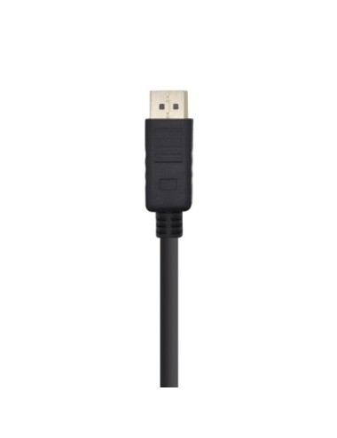 Cable DisplayPort 1.2 4K Aisens A124-0387/ DisplayPort Macho - DisplayPort Macho/ Hasta 5W/ 2300Mbps/ 5m/ Negro