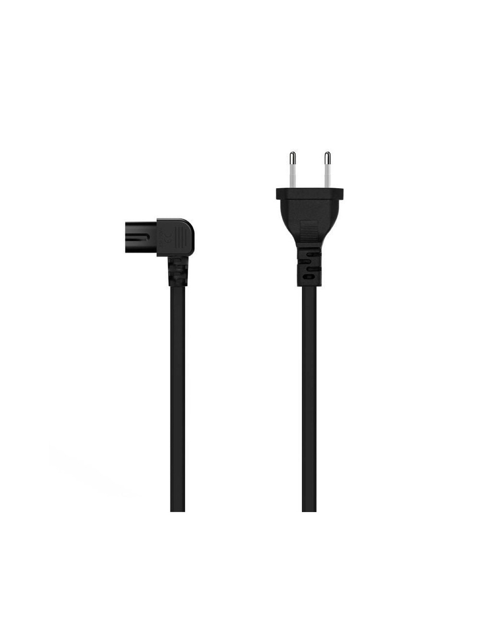 Cable Alimentación Forma 8 Aisens A132-0599/ CEE7/16 Macho - C7 Hembra/ Hasta 1500W/ 3m/ Negro