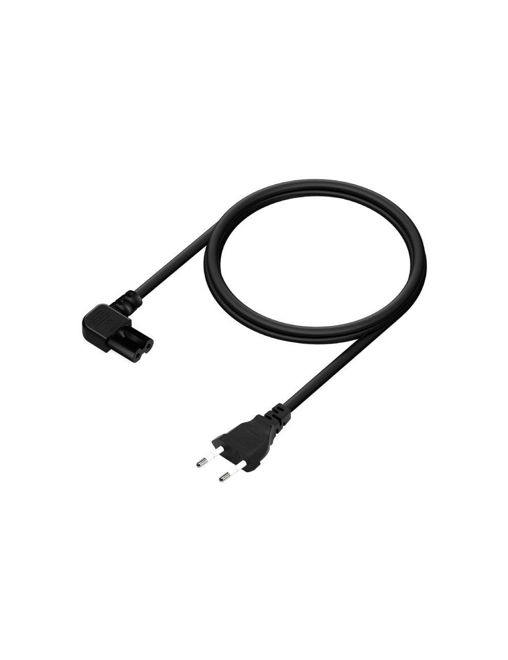 Cable Alimentación Forma 8 Aisens A132-0599/ CEE7/16 Macho - C7 Hembra/ Hasta 1500W/ 3m/ Negro