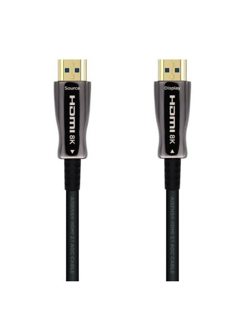 Cable HDMI 2.1 AOC 8K Aisens A153-0516/ HDMI Macho - HDMI Macho/ 15m/ Negro