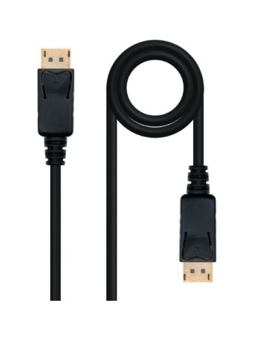 Cable DisplayPort 1.2 4K Nanocable 10.15.2310/ DisplayPort Macho - DisplayPort Macho/ 10m/ Negro