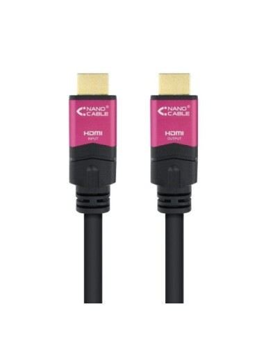 Cable HDMI 2.0 4K Nanocable 10.15.3730/ HDMI Macho - HDMI Macho/ 30m/ Negro