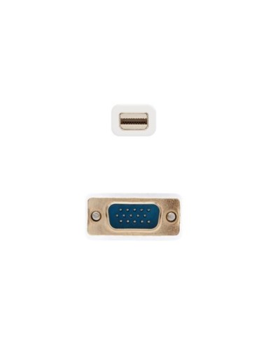 Cable Conversor Nanocable 10.15.4102/ Mini DP Macho - VGA Macho/ 2m/ Blanco