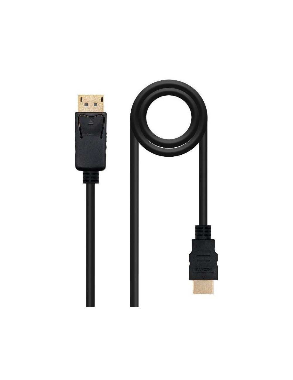 Cable DisplayPort Nanocable 10.15.4302/ DisplayPort Macho - HDMI Macho/ 2m/ Negro