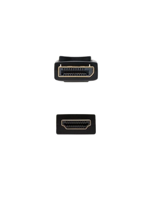 Cable DisplayPort Nanocable 10.15.4302/ DisplayPort Macho - HDMI Macho/ 2m/ Negro