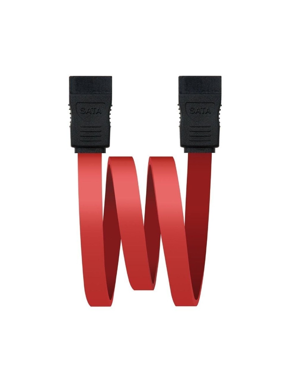 Cable Sata Nanocable 10.18.0101/ SATA Hembra - SATA Hembra/ 50cm/ Rojo