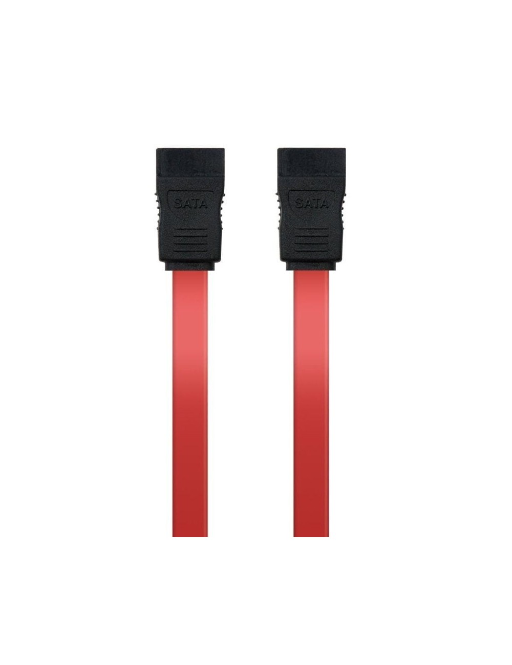 Cable Sata Nanocable 10.18.0101/ SATA Hembra - SATA Hembra/ 50cm/ Rojo