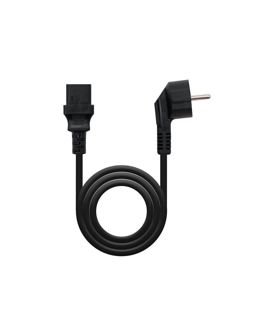 Cable Alimentación CPU Nanocable 10.22.0110/ Schuko Macho - C13 Hembra/ 10m/ Negro