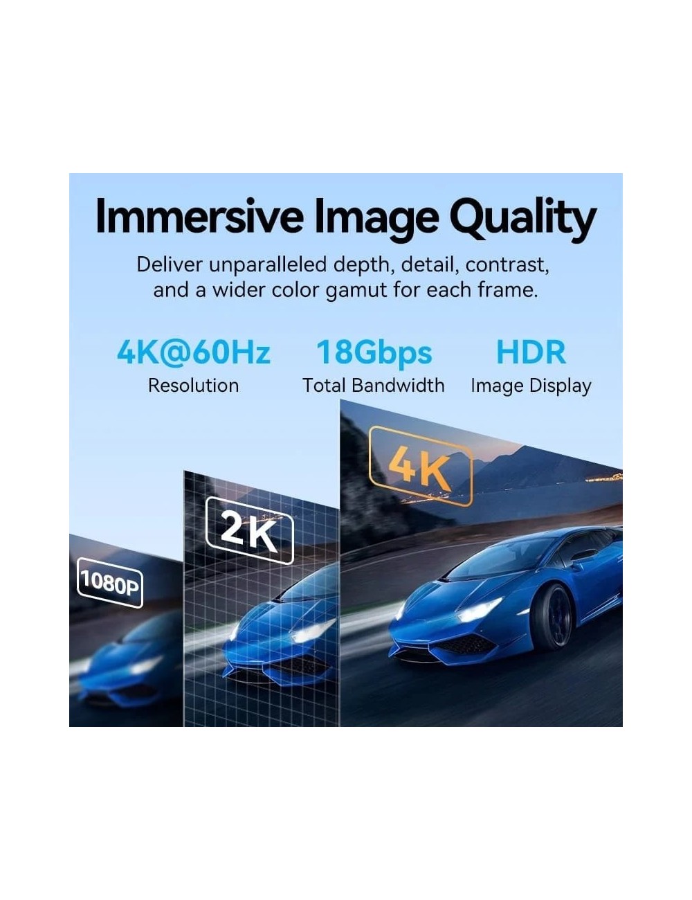Cable HDMI 4K Vention ALMBF/ HDMI Macho - HDMI Macho/ 1m/ Negro