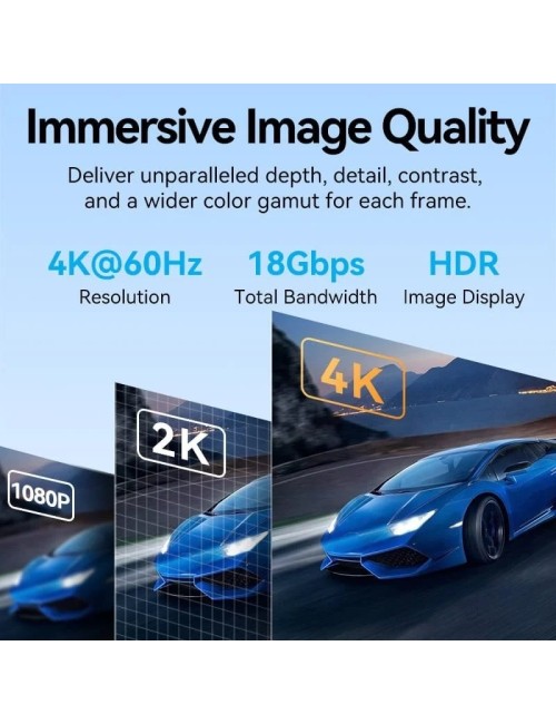 Cable HDMI 4K Vention ALMBF/ HDMI Macho - HDMI Macho/ 1m/ Negro