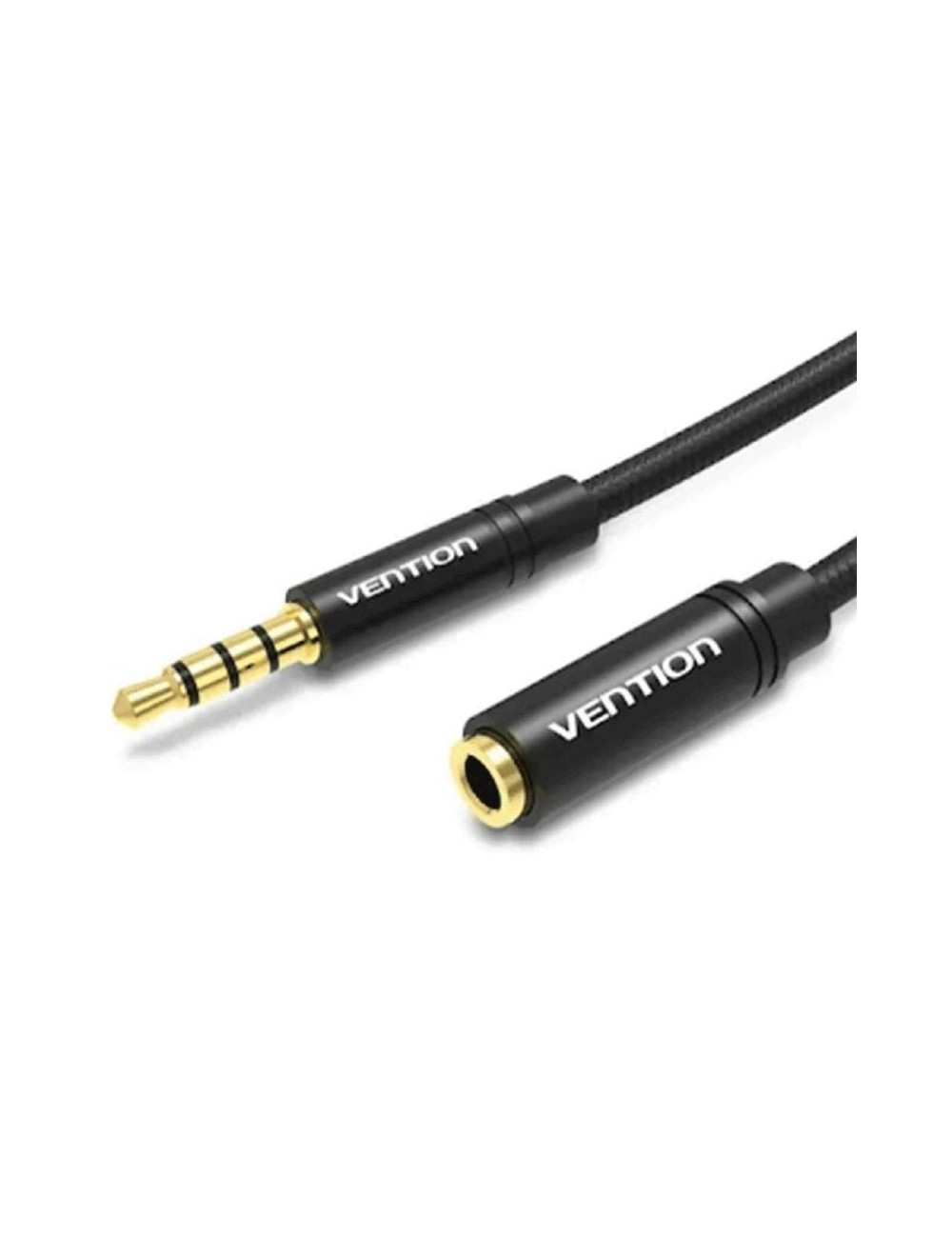 Cable Estéreo Vention BHBBI/ Jack 3.5 Macho - Jack 3.5 Hembra/ 3m/ Negro