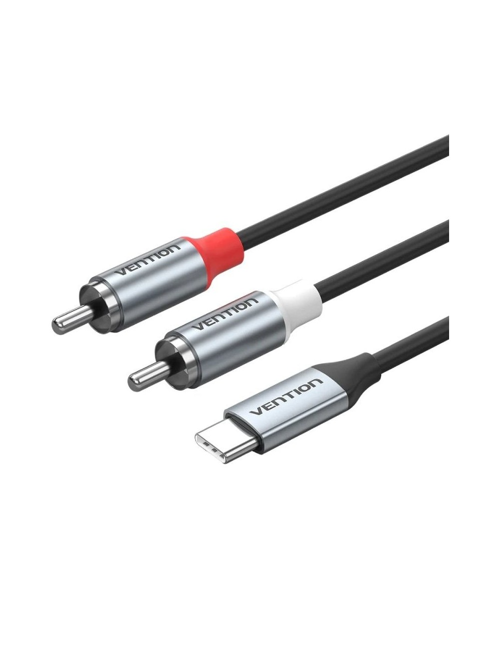 Cable Estéreo Vention BIKHH/ USB Tipo-C Macho - 2x RCA Macho/ 2m/ Gris