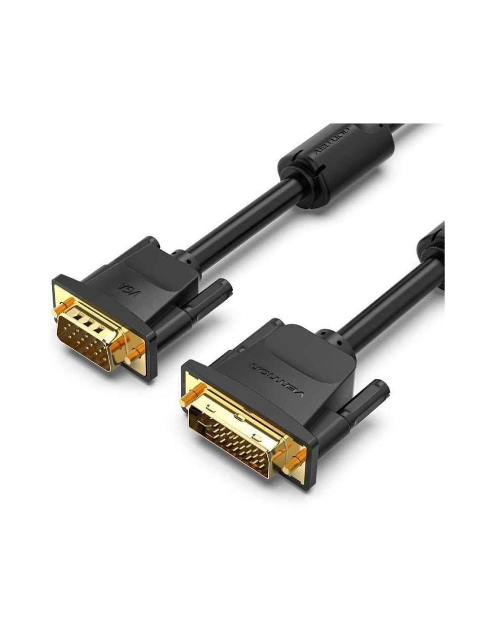 Cable Conversor Vention EACBH/ DVI-I Macho - VGA Macho/ 2m/ Negro
