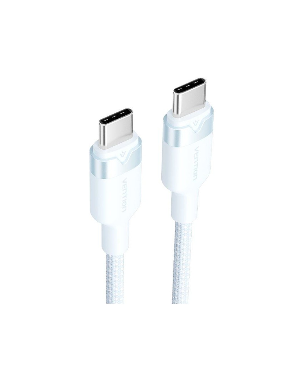 Cable USB 2.0 Tipo-C 3A Vention TRDSF/ USB Tipo-C Macho - USB Tipo-C Macho/ Hasta 60W/ 480Mbps/ 1m/ Azul
