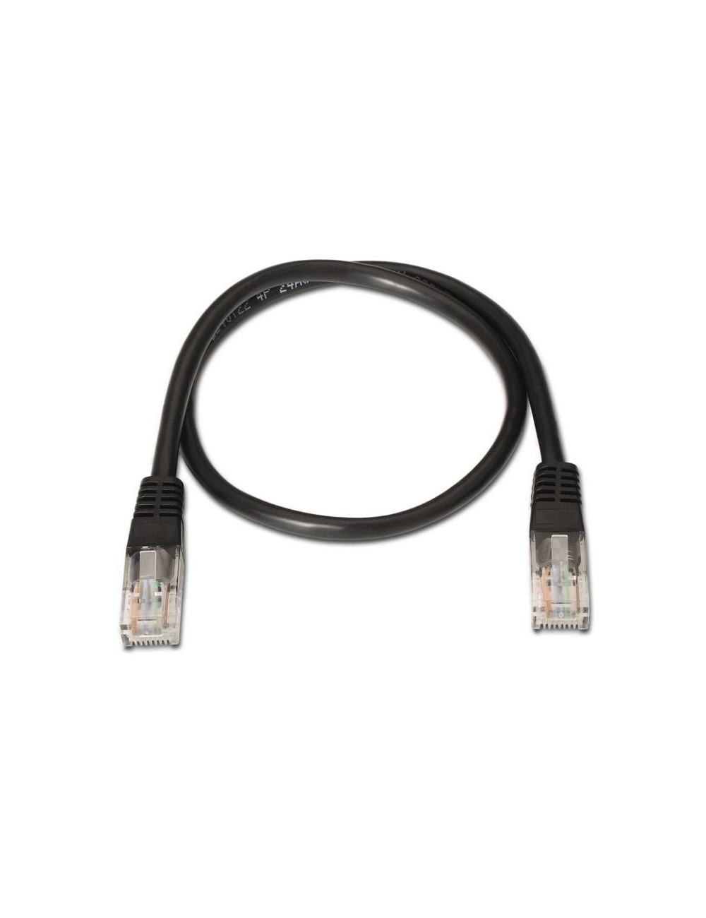 Cable de Red RJ45 UTP Aisens A133-0202 Cat.5e/ 50cm/ Negro