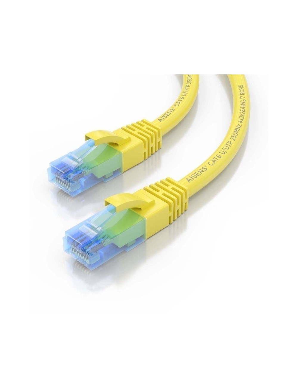 Cable de Red RJ45 AWG26 CCA UTP Aisens A135-0837 Cat.6/ 4m/ Amarillo