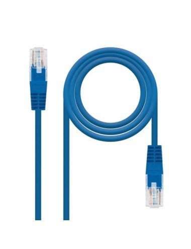 Cable de Red RJ45 UTP Nanocable 10.20.103-BL Cat.5e/ 3m/ Azul