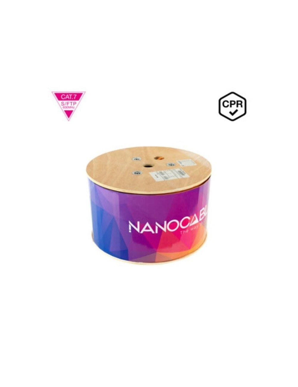 Bobina de Cable SFTP PIMF AWG23 Nanocable 10.20.1700-305 Cat.7/ 305m/ Naranja