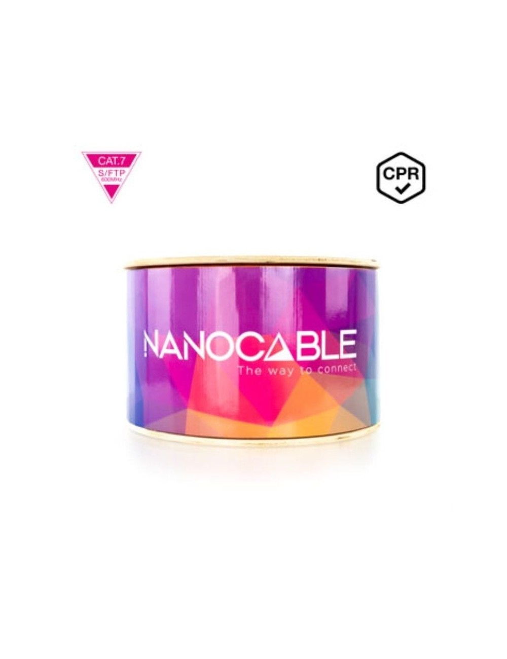 Bobina de Cable SFTP PIMF AWG23 Nanocable 10.20.1700-305 Cat.7/ 305m/ Naranja
