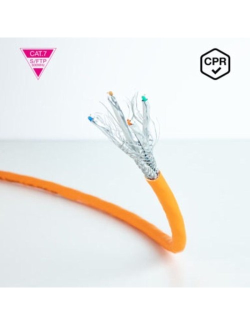 Bobina de Cable SFTP PIMF AWG23 Nanocable 10.20.1700-305 Cat.7/ 305m/ Naranja