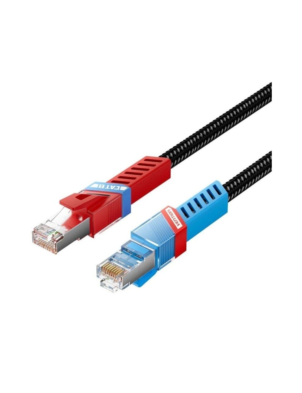 Cable de Red RJ45 SFTP Vention IKJBF Cat.8/ Gaming/ 1m/ Negro