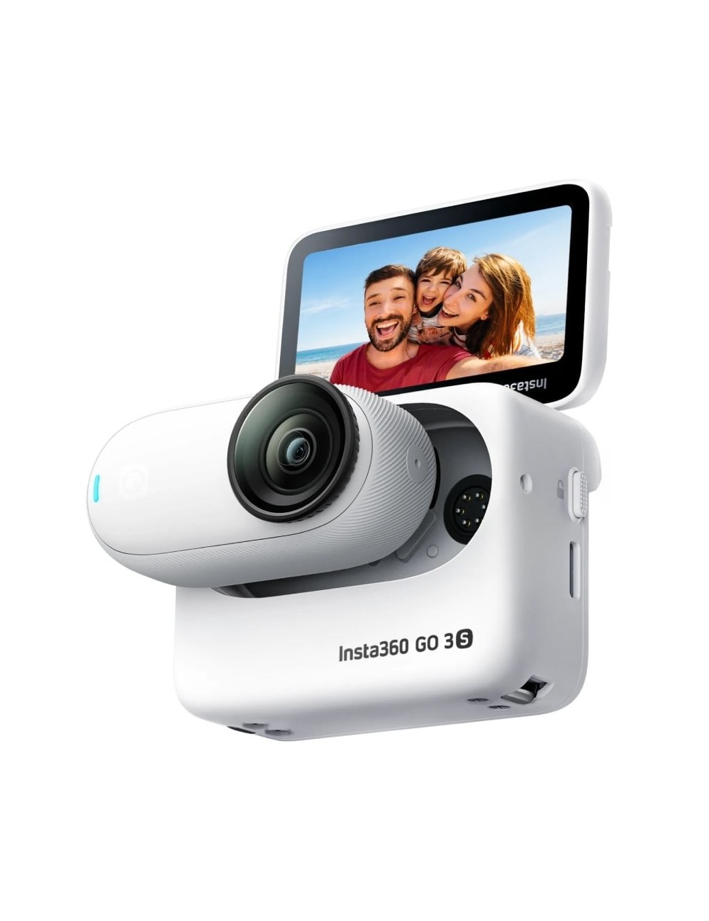 Cámara Digital Deportiva Insta360 GO 3S/ 4K/ Ángulo de visión 180º/ Blanca