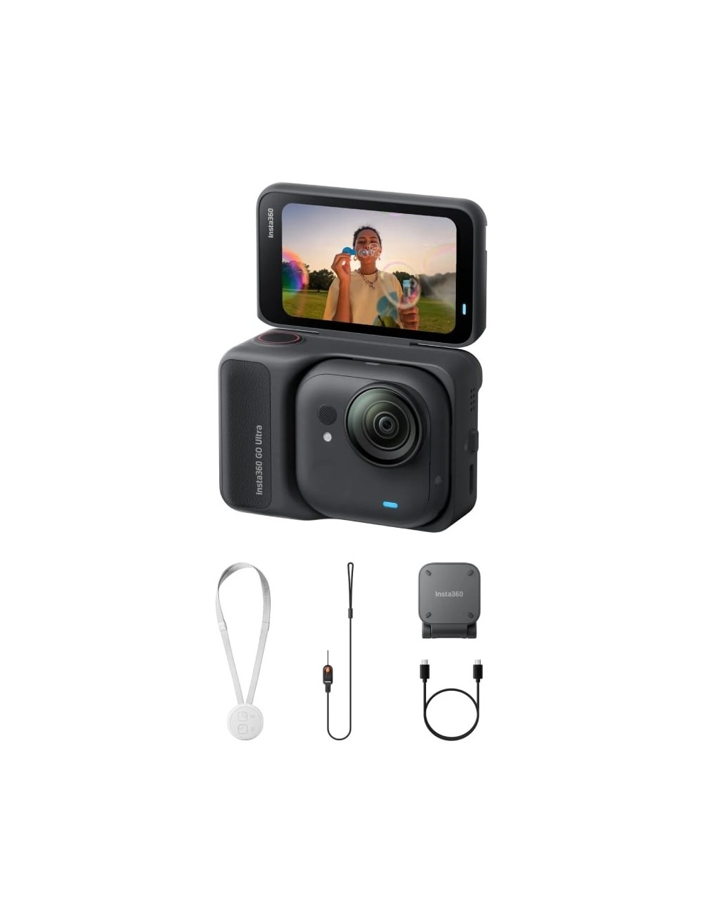 Cámara Digital Deportiva Insta360 GO Ultra Pack Standard/ 4K/ Ángulo de visión 360º/ Negra