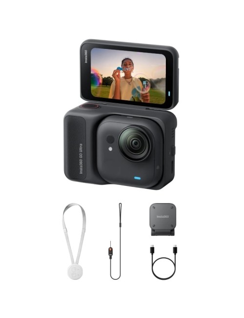 Cámara Digital Deportiva Insta360 GO Ultra Pack Standard/ 4K/ Ángulo de visión 360º/ Negra