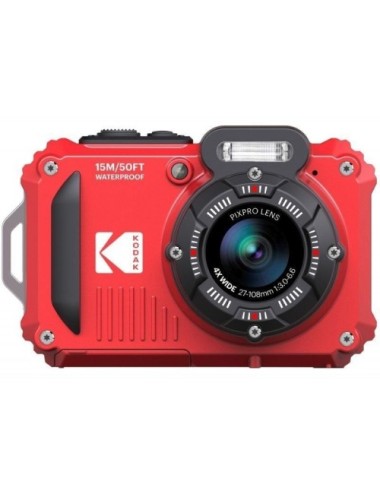 Pack Cámara Digital Kodak Pixpro WPZ2RD6 + 2 Baterías + 1 MicroSD/ 16MP/ Zoom Óptico 4x/ Rojo