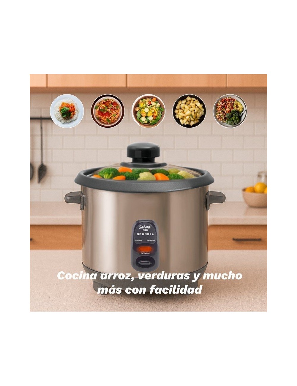 Arrocera Grunkel RC-28L/ 700W/ Capacidad 2.8L