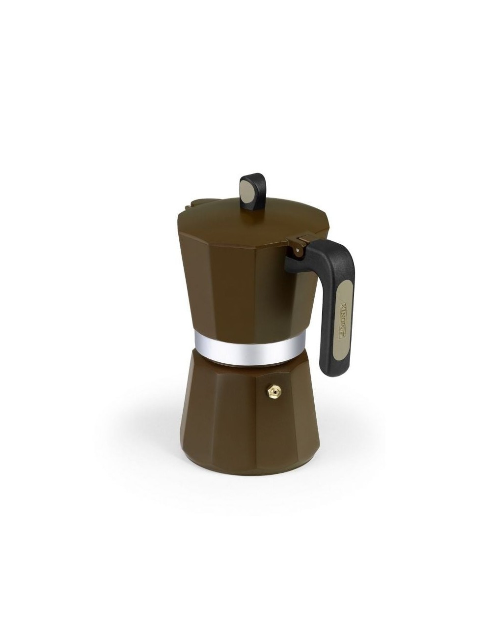 Cafetera Italiana Induction Cream M671012/ 12 Tazas/ Marrón
