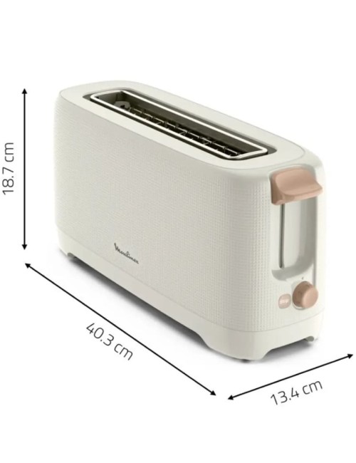 Tostador Moulinex Principio LS2M0A10/ 1000W/ Blanco
