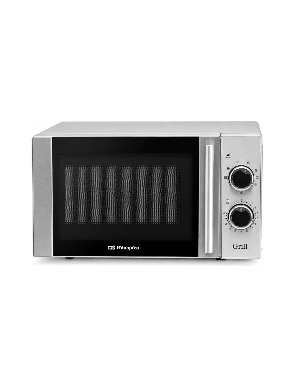 Microondas Orbegozo MIG 2082/ 700W/ Capacidad 20L/ Función Grill/ Gris