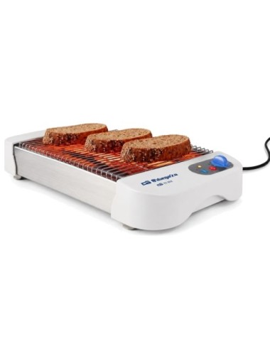 Tostador Orbegozo TO 1012/ 600W/ Blanco y Plata