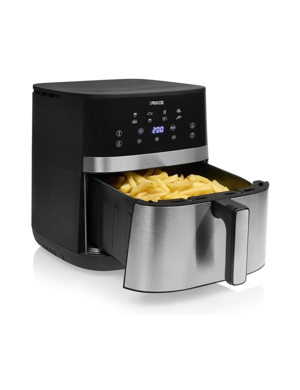 Freidora por Aire Airfryer / Sin Aceite Princess DualHeat 182474/ Doble Resistencia 2300W (1800W+500W)/ Capacidad 7L
