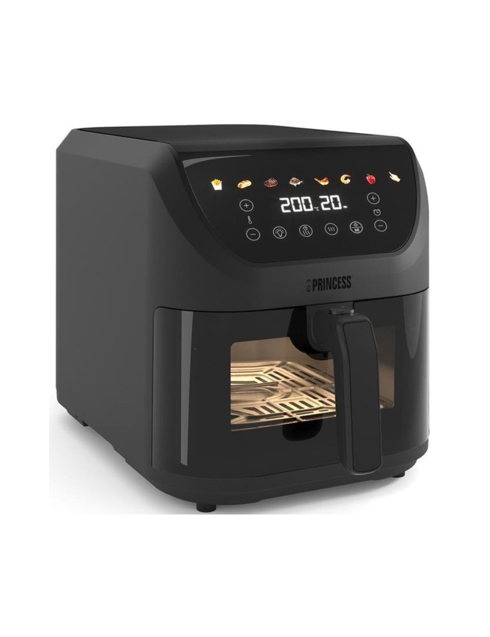 Freidora por Aire Airfryer / Sin Aceite Princess SlimFry 182476/ 2000W/ Capacidad 8L