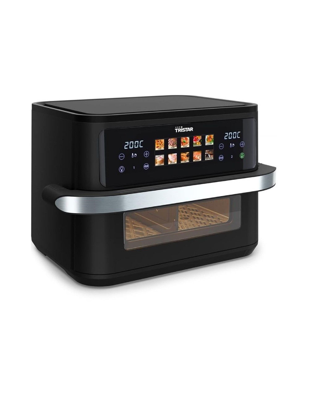Freidora por Aire Airfryer / Sin Aceite Tristar FR-9078 Dualzone Flex/ 2800W/ Capacidad 10L