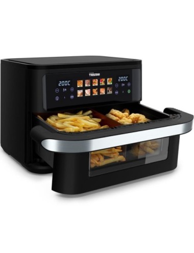 Freidora por Aire Airfryer / Sin Aceite Tristar FR-9078 Dualzone Flex/ 2800W/ Capacidad 10L