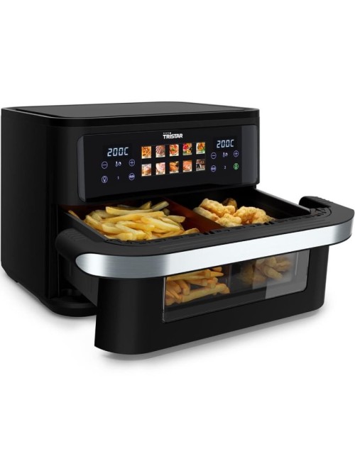 Freidora por Aire Airfryer / Sin Aceite Tristar FR-9078 Dualzone Flex/ 2800W/ Capacidad 10L