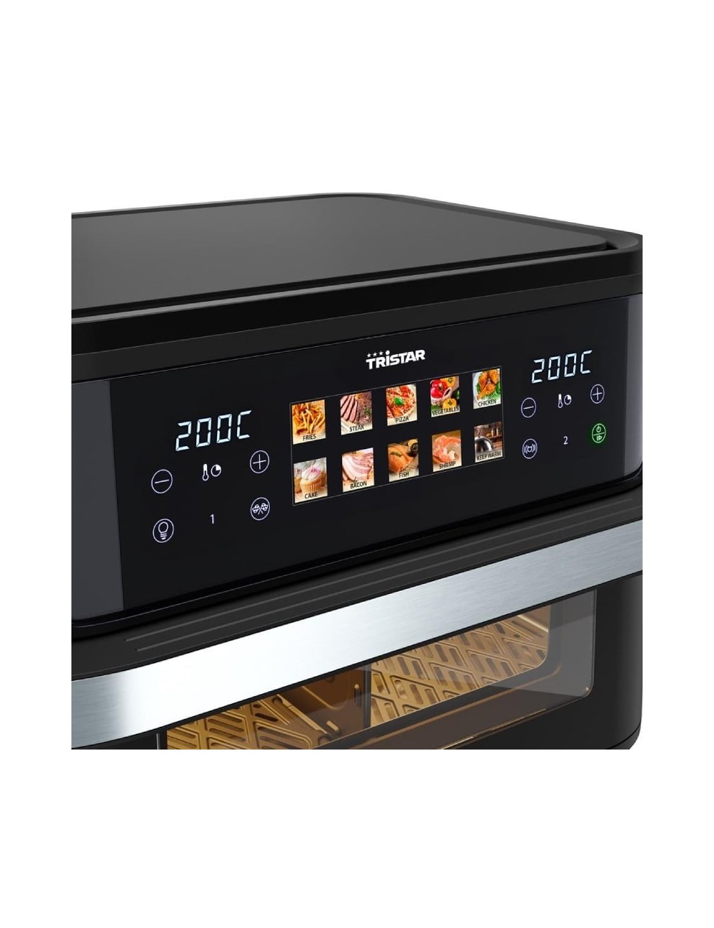 Freidora por Aire Airfryer / Sin Aceite Tristar FR-9078 Dualzone Flex/ 2800W/ Capacidad 10L