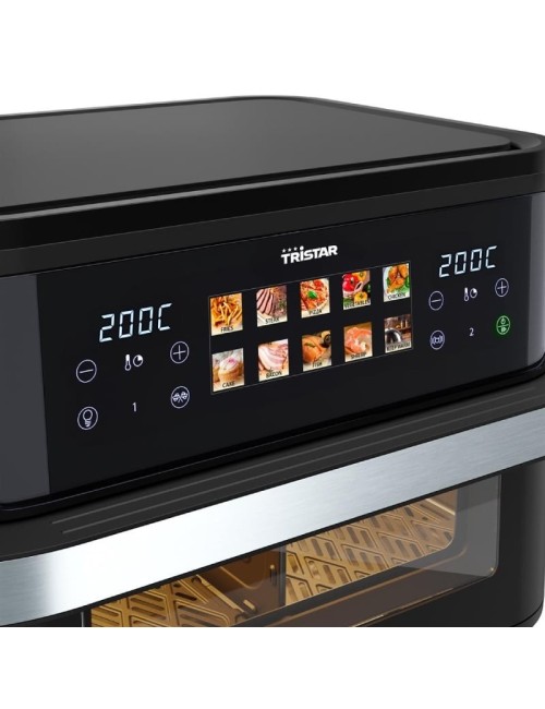 Freidora por Aire Airfryer / Sin Aceite Tristar FR-9078 Dualzone Flex/ 2800W/ Capacidad 10L