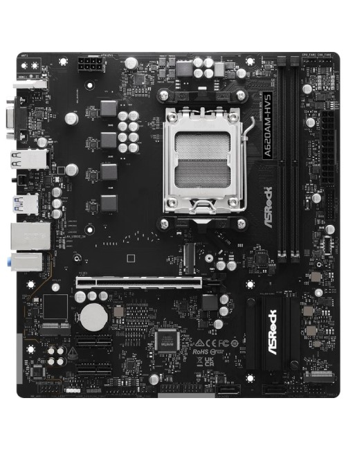 Placa Base Asrock A620AM-HVS/ DDR5/ PCIe 4.0/ Socket AM5/ Micro ATX