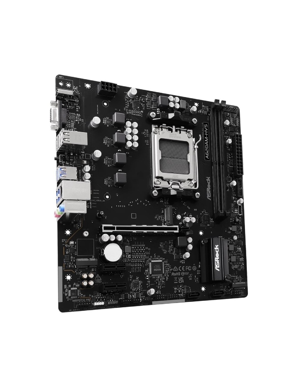 Placa Base Asrock A620AM-HVS/ DDR5/ PCIe 4.0/ Socket AM5/ Micro ATX