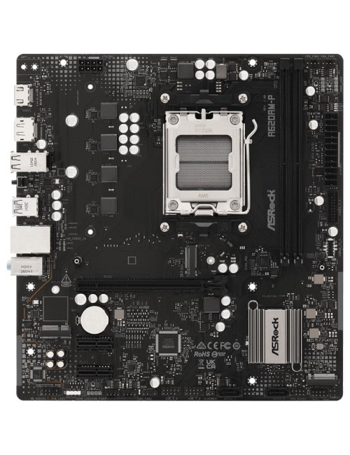 Placa Base Asrock A620AM-P/ DDR5/ PCIe 4.0/ Socket AM5/ Micro ATX