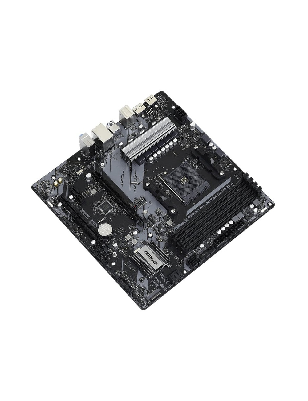 Placa Base Asrock B550M Phantom Gaming 4/ DDR4/ PCIe 4.0/ Socket AM4/ Micro ATX