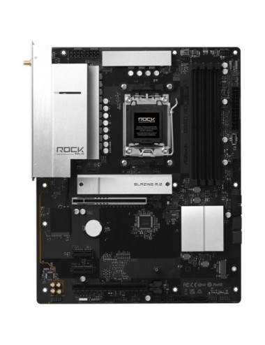 Placa Base Asrock B650 ROCK WIFI 7/ DDR5/ PCIe 5.0/ Socket AM5