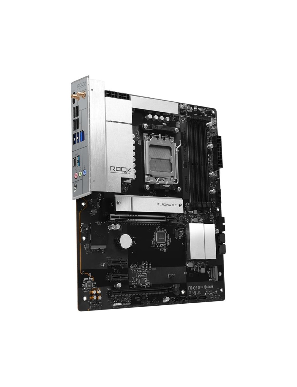 Placa Base Asrock B650 ROCK WIFI 7/ DDR5/ PCIe 5.0/ Socket AM5