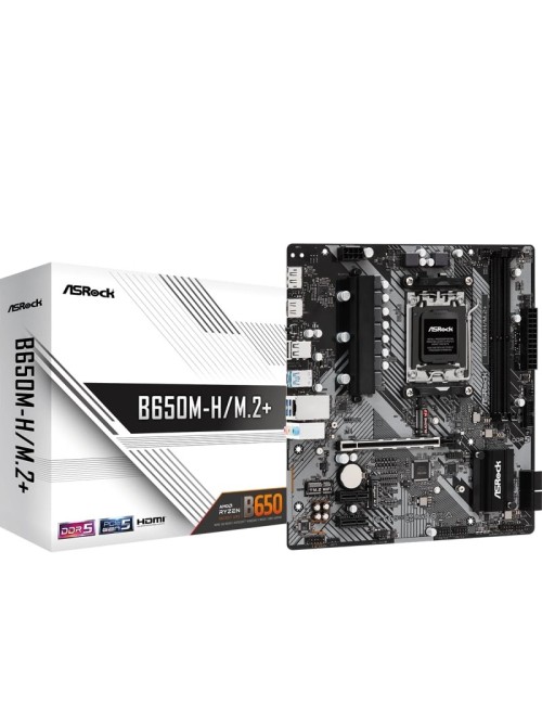 Placa Base Asrock B650M-H/M.2+/ DDR5/ PCIe 4.0/ Socket AM5/ Micro ATX
